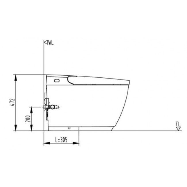 INAX SARAS 100572BW10 智能座廁