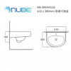 NUBE NB-BWH4136 410 x 360mm 掛牆式面盆