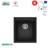 Elleci Quadra Standard 100 Ghisa(金屬黑)花崗岩石枱上盆(送德國GROHE Bauedge廚房龍頭|304不銹鋼卷墊) Elleci Quadra Standard 100 Ghisa(金屬黑)花崗岩石枱上盆(送德國GROHE Bauedge廚房龍頭|304不銹鋼卷墊)